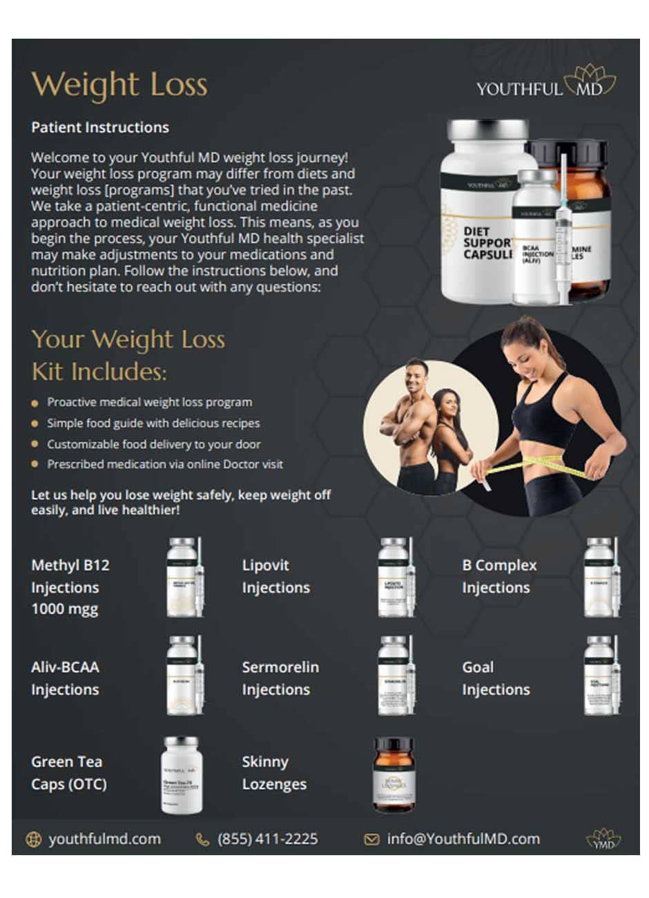 YMD Weight Loss Patient instructions Women